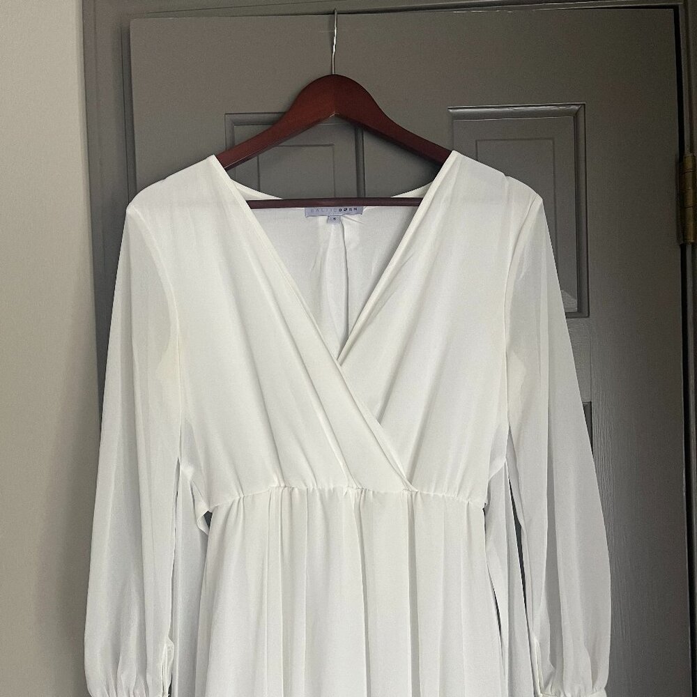 White Baltic Born Maxi Dress Size Small